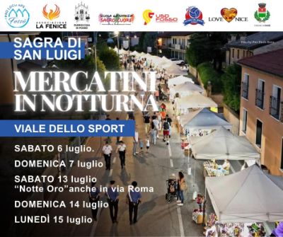 Mercatino in notturna sagra 2024